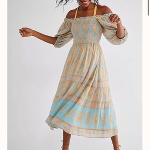 Spell Free People Juniper Shirred Dress XL NWT